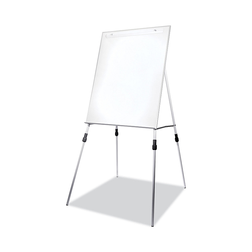 Flipside Adjustable Dry Erase Board, 27.5 x 32 Board, White Surface with Aluminum Frame (51000)
