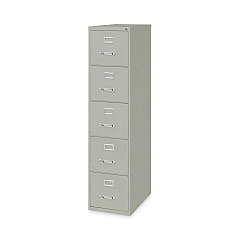 Hirsh Industries Vertical Letter File Cabinet, 4 Letter-Size File Drawers, Light Gray, 15 x 26.5 x 61.37 (17779)