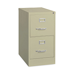 Hirsh Industries Vertical Letter File Cabinet, 2 Letter-Size File Drawers, Putty, 15 x 22 x 28.37 (17889)