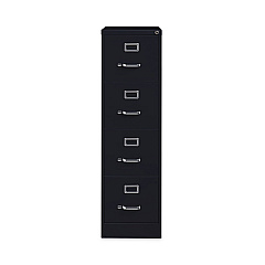 Hirsh Industries Vertical Letter File Cabinet, 4 Letter-Size File Drawers, Black, 15 x 22 x 52 (17892)