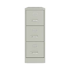 Hirsh Industries Vertical Letter File Cabinet, 3 Letter-Size File Drawers, Light Gray, 15 x 22 x 40.19 (24857)