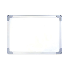 Flipside Dual-Sided Desktop Dry Erase Board, 18 x 12, White Surface with Aluminum Frame (50000)