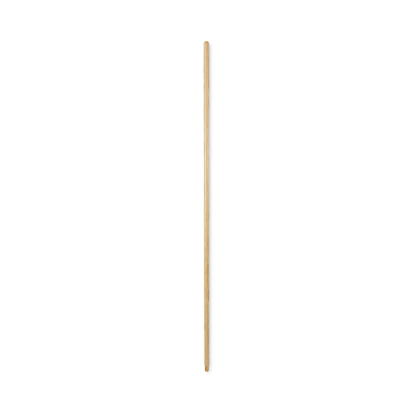 Boardwalk Threaded End Broom Handle, Lacquered Hardwood, 0.94" dia x 54", Natural (BWK121)