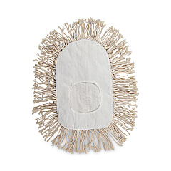 Boardwalk Wedge Dust Mop Head, Cotton, 17 1/2l x 13 1/2w, White (BWK1491)