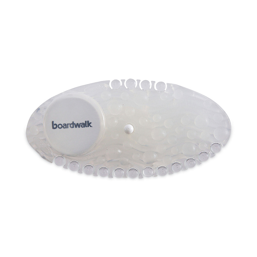 Boardwalk Curve Air Freshener, Mango, Solid, Clear, 10/Box (BWKCURVEMAN)