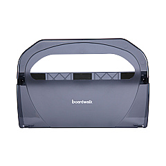 Boardwalk Toilet Seat Cover Dispenser, 17.25 x 3.13 x 11.75, Smoke Black (BWKTS510SBBWEA)