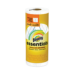 Bounty Essentials Kitchen Roll Paper Towels, 2-Ply, 11 x 10.2, 40 Sheets/Roll (74657RL)