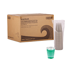 Boardwalk Translucent Plastic Cold Cups, 12 oz, Polypropylene, 50 Cups/Sleeve, 20 Sleeves/Carton (BWKTRANSCUP12CT)