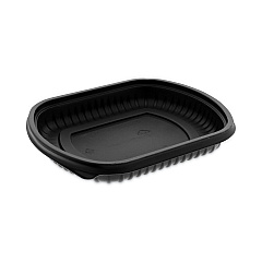 Pactiv Evergreen EarthChoice MealMaster Container, 16 oz, 8.13 x 6.5 x 1, Black, 252/Carton (0CN846160000)
