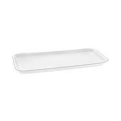 Pactiv Evergreen Supermarket Tray, #10S, 10.75 x 5.7 x 0.65, White, 500/Carton (0TF110S00000)
