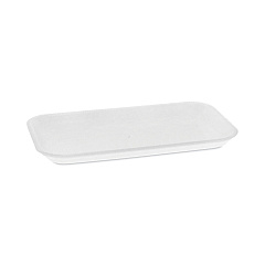 Pactiv Evergreen Supermarket Tray, #17, 8.3 x 4.8 x 0.65, White, 1,000/Carton (0TF117S00000)