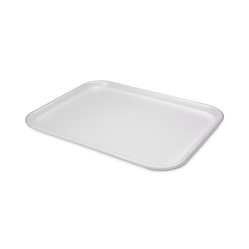 Pactiv Evergreen Supermarket Tray, #1216, 16.25 x 12.63 x 0.63, White, 100/Carton (0TF112160000)