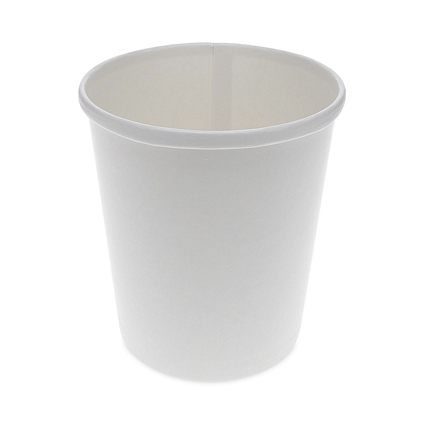 Pactiv Evergreen Paper Round Food Container, 32 oz, 5.13" Diameter x 4.5"h, White, 500/Carton (D32RB)