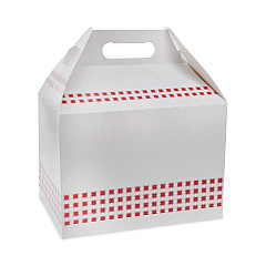 Pactiv Evergreen Paperboard Barn Box with Handle, 9 x 5 x 4.5, Basketweave, 150/Carton (DBRNL)