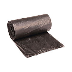 Boardwalk High-Density Can Liners, 60 gal, 14 microns, 38" x 58", Black, 200/Carton (BWK385817BLK)