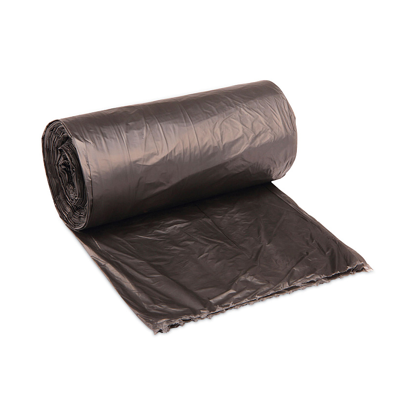 Boardwalk High-Density Can Liners, 60 gal, 14 microns, 38" x 58", Black, 200/Carton (BWK385817BLK)
