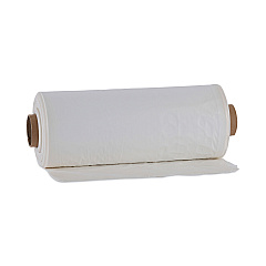 Boardwalk Industrial Drum Liners Rolls, 60 gal, 1.8 mil, 38 x 63, Clear, 1 Roll of 75 Bags (BWKD38633CL)