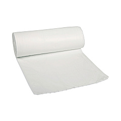 Boardwalk Repro Low-Density Can Liners, 30 gal, 0.62 mil, 30 x 36, White, 10 Bags/Roll, 20 Rolls/Carton (BWK511)