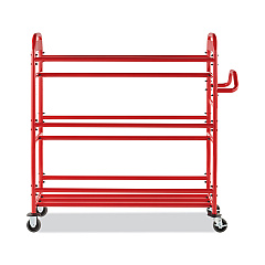 Rubbermaid Commercial Tote Picking Cart, 57 x 18.5 x 55, 450 lb Capacity, Red (2144269)