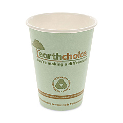 Pactiv Evergreen EarthChoice Compostable Paper Cup, 12 oz, Teal, 1,000/Carton (DPHC12EC)