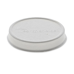 Pactiv Evergreen EarthChoice Compostable Soup Cup Lid, For 8-16 oz Soup Cups, 4" Diameter, White, 500/Carton (LMC81216EC)