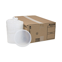 Pactiv Evergreen Newspring DELItainer Microwavable Container Lid, 6.45" Diameter x 0.45" h, Translucent, 120/Carton (NL640L)