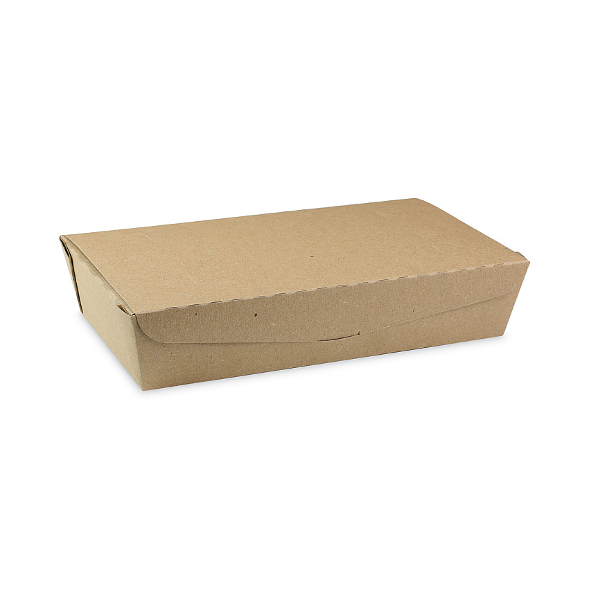 Pactiv Evergreen EarthChoice OneBox Paper Box, 55 oz, 9 x 4.85 x 2, Kraft, 100/Carton (NOB02KEC)