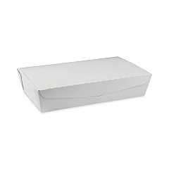 Pactiv Evergreen EarthChoice OneBox Paper Box, 55 oz, 9 x 4.85 x 2, White, 100/Carton (NOB02W)