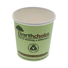 Pactiv Evergreen EarthChoice Compostable Soup Cup Large, 16 oz, 3.63" Diameter x 3.88"h, Green, 500/Carton (PHSC16ECDI)