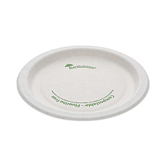 Pactiv Evergreen EarthChoice Pressware Compostable Dinnerware, Plate, 6" dia, White, 750/Carton (PSP06EC)