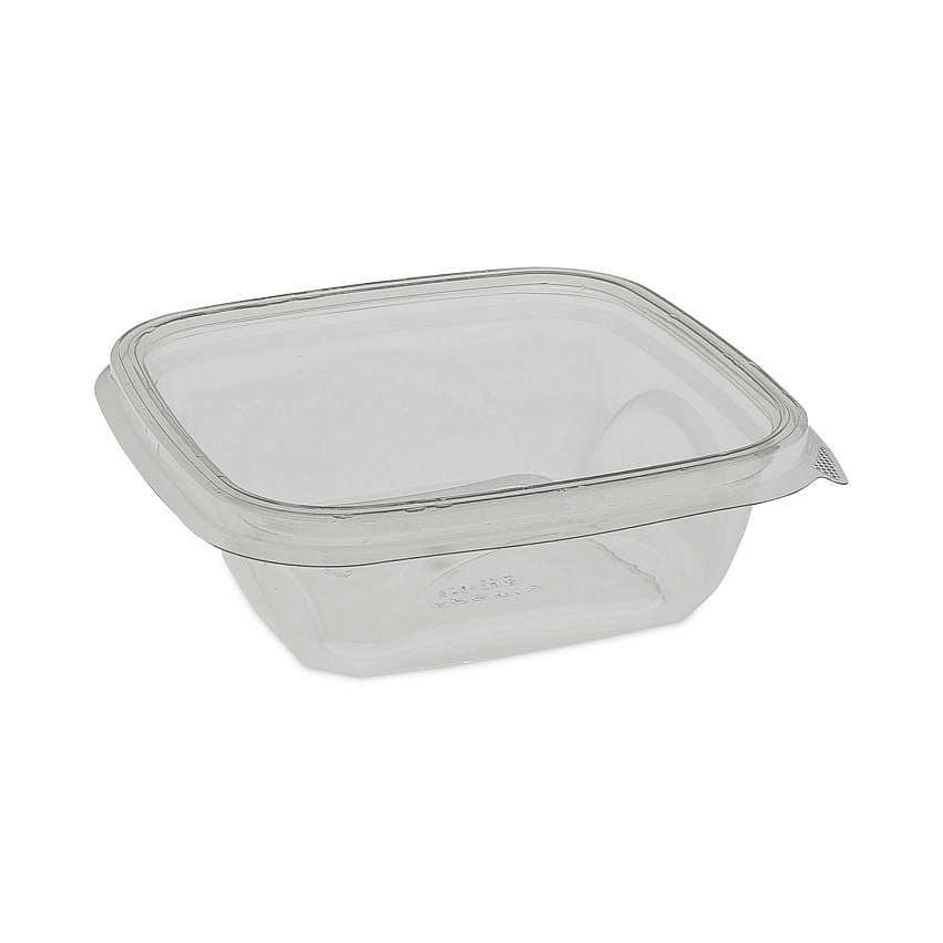 Pactiv Evergreen EarthChoice Square Recycled Bowl, 12 oz, 5 x 5 x 1.63, Clear, 504/Carton (SAC0512)
