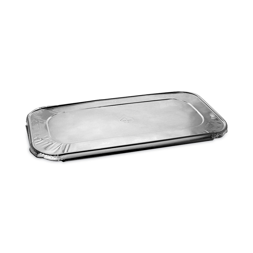 Pactiv Evergreen Aluminum Steam Table Pan Lid, Fits One-Third Size Pan, 6.19 x 12.31 x 0.5, 200/Carton (Y116225)