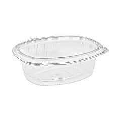 Pactiv Evergreen EarthChoice Recycled PET Hinged Container, 24 oz, 7.38 x 5.88 x 2.38, Clear, 280/Carton (YCA910240000)