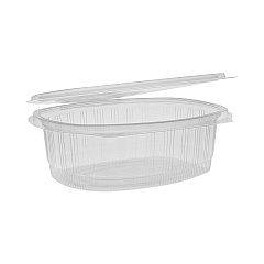 Pactiv Evergreen EarthChoice Recycled PET Hinged Container, 48 oz, 8.88 x 7.25 x 2.94, Clear, 190/Carton (YCA910480000)