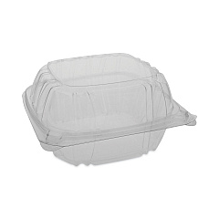 Pactiv Evergreen SENSATION SmartLock Hinged Lid Container, 5.74 x 5.95 x 3.1, Clear, 500/Carton (YCI821600000)