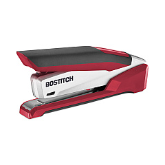 Bostitch InPower Spring-Powered Premium Desktop Stapler, 28-Sheet Capacity, Red/Silver (1117)
