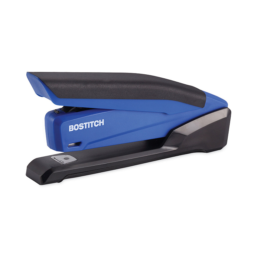 Bostitch InPower Spring-Powered Desktop Stapler, 20-Sheet Capacity, Blue (1122)