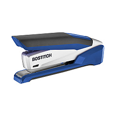 Bostitch InPower Spring-Powered Premium Desktop Stapler, 28-Sheet Capacity, Blue/Silver (1118)