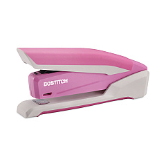 Bostitch InCourage Spring-Powered Desktop Stapler, 20-Sheet Capacity, Pink/White (1188)