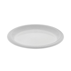 Pactiv Evergreen Meadoware Impact Plastic Dinnerware, Plate, 8.88" dia, White, 400/Carton (YMI9)