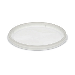Pactiv Evergreen Newspring DELItainer Microwavable Container Lid, Recessed, 4.55" Diameter x 0.4" h, Translucent, 480/Carton (YNL500)