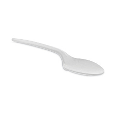 Pactiv Evergreen Fieldware Cutlery, Spoon, Mediumweight, White, 1,000/Carton (YFWSWCH)