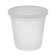 Pactiv Evergreen Newspring DELItainer Microwavable Container, 24 oz, 4.55 x 4.55 x 4.35, Clear, 240/Carton (YL2524)
