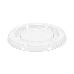Pactiv Evergreen Plastic Portion Cup Lid, Fits 1.5 oz to 2.5 oz Cups, Clear, 100/Pack, 24 Packs/Carton (YLS2FR)