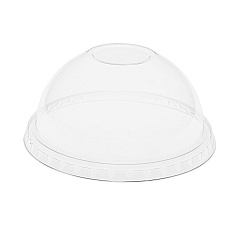 Pactiv Evergreen EarthChoice Strawless RPET Lid, Dome Lid, Clear, Fits 12 oz to 24 oz "B" Cups, Clear, 1,020/Carton (YPDL24CNH)