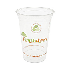 Pactiv Evergreen EarthChoice Compostable Cold Cup, 20 oz, Clear/Printed, 600/Carton (YPLA21CEC)
