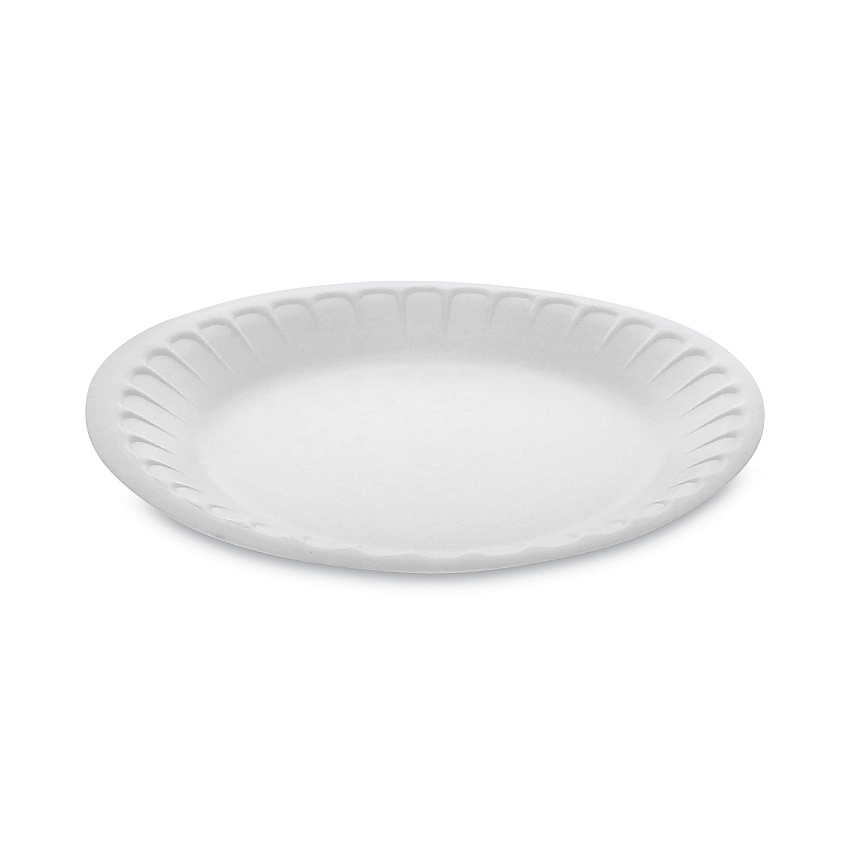 Pactiv Evergreen Placesetter Satin Non-Laminated Foam Dinnerware, Plate, 7" dia, White, 900/Carton (YTH100070000)
