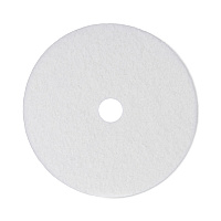 Boardwalk Polishing Floor Pads, 24" Diameter, White, 5/Carton (BWK4024WHI)