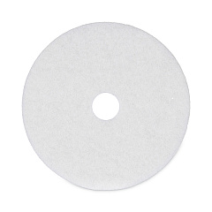 Boardwalk Polishing Floor Pads, 20" Diameter, White, 5/Carton (BWK4020WHI)