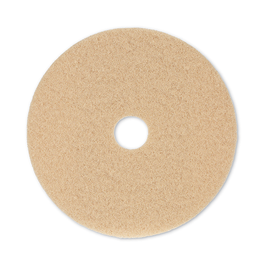 Boardwalk Burnishing Floor Pads, 20" Diameter, Tan, 5/Carton (BWK4020ULT)